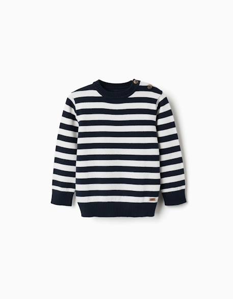 Bébé-Pull, gilet, sweat-Pull en maille à rayures