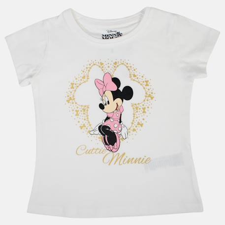 T-shirt enfant manches courtes blanc motif personnage minnie Blanc+Rouge 3 - vertbaudet enfant 