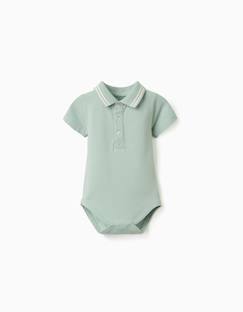Bébé-Body-Body polo en coton à rayures