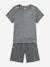 Ensemble 2 pièces Gris+Noir+Vert fluo 1 - vertbaudet enfant 