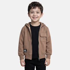 -Veste sweat à capuche garçon imprimée