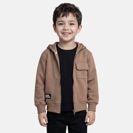 Garçon-Veste sweat à capuche garçon imprimée