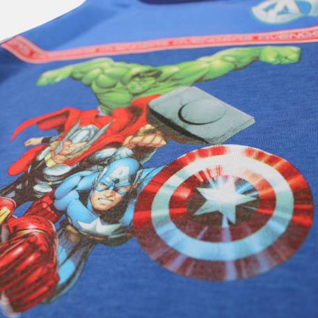 T-shirt manches courtes garçon avec imprimé avengers Bleu+Marine 9 - vertbaudet enfant 