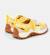 Baskets fille cuir DRIFT TRAIL Blanc jaune 4 - vertbaudet enfant 