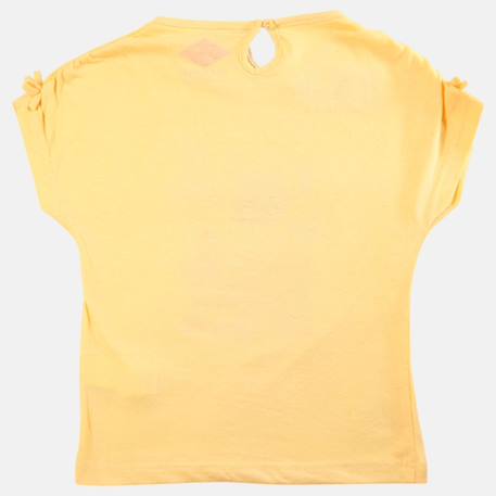 T shirt fille manches courtes Blanc+Bleu+Gris+Jaune 16 - vertbaudet enfant 