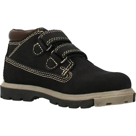 Bottes garçon en cuir Brun clair 260+Noir 800 11 - vertbaudet enfant 