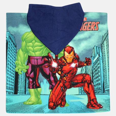 Poncho de bain avec imprimé garçon avengers Vert 5 - vertbaudet enfant 