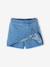 Jupe short fille plissée bleu moyen 4 - vertbaudet enfant 