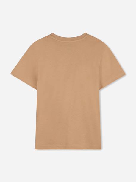 T-shirt  garçon col rond Marron clair+Vert 2 - vertbaudet enfant 