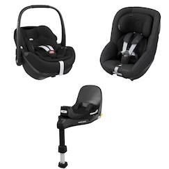 Puériculture-Siège-auto-Groupe 0 +/1(de 0 à 18 kg) 0-4 ans-Pack cosi pebble pro 2 + pearl 360 pro 2 + embase familyfix 360 pro