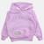 Sweat à capuche fille imprimé Blanc+Mauve 7 - vertbaudet enfant 
