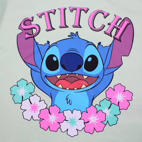 T-shirt manches courtes fille avec personnage lilo & stitch Rose+Vert 10 - vertbaudet enfant 