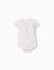 Body côtelé avec motif floral Beige clair 2 - vertbaudet enfant 