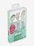 Set 3 couverts d'apprentissage inox airy green+old pink+rose+vert 3 - vertbaudet enfant 