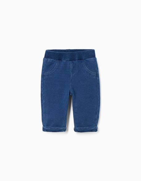Jean en coton avec poches décoratives Bleu 1 - vertbaudet enfant 