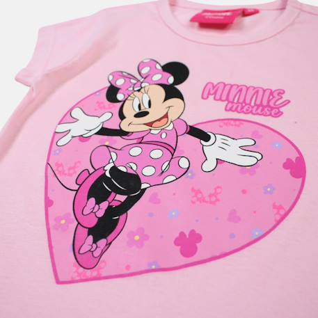 T-shirt enfant imprimé minnie Rose+Rose clair 10 - vertbaudet enfant 