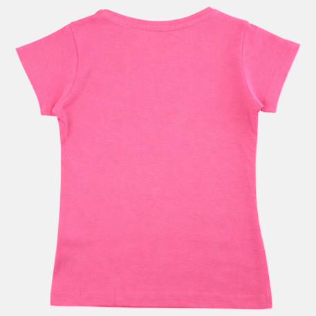 T shirt fille manches courtes Fushia+Jaune+Orange+Rosatre 4 - vertbaudet enfant 