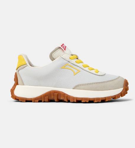 Baskets garçon cuir drift trail kids Gris pastel 1 - vertbaudet enfant 
