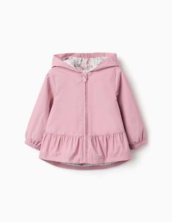 Bébé-Manteau, combipilote, nid d'ange-Manteau-Coupe-vent avec capuche et ourlet à volants