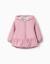 Coupe-vent avec capuche et ourlet à volants Rose clair 1 - vertbaudet enfant 