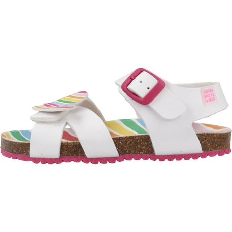 Sandales fille été Blanc blanco 2 - vertbaudet enfant 