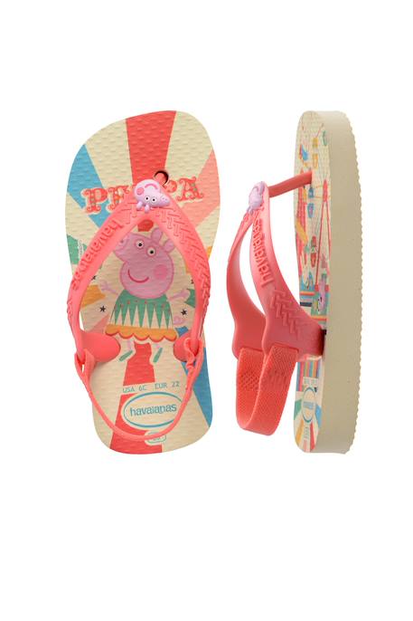 Tongs enfant Peppa Pig Beige+Blanc blanc+Bleu lavender+Crème+Rose 25 - vertbaudet enfant 