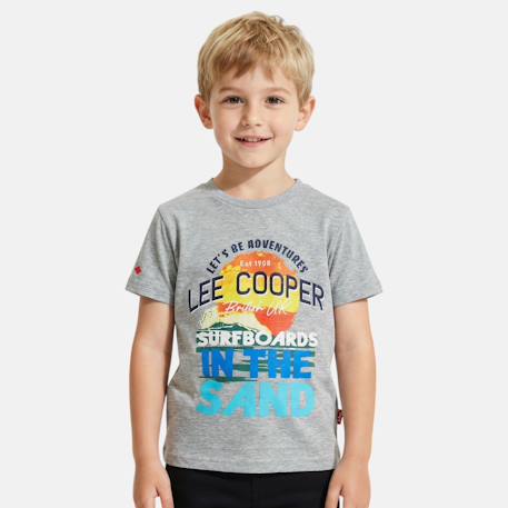 Garçon-T-shirt manches courtes garçon avec dessin coloré