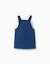 Robe salopette en jean avec volants Bleu 2 - vertbaudet enfant 