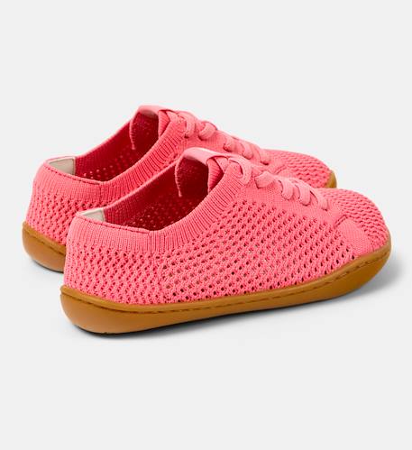 Baskets fille cuir peu cami Rose pastel 4 - vertbaudet enfant 