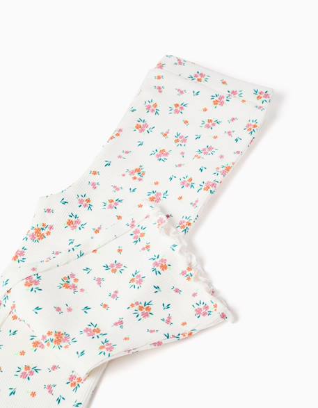 Ensemble t-shirt en coton et pantalon côtelé Saumon 4 - vertbaudet enfant 