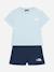 Ensemble garçon 2 pièces Bleu clair / bleu foncé+Gris / noir 1 - vertbaudet enfant 