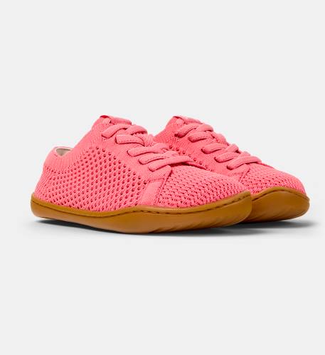 Baskets fille cuir peu cami Rose pastel 2 - vertbaudet enfant 