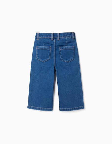 Jean à jambe large avec 4 poches Bleu 2 - vertbaudet enfant 