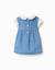 Body en coton + robe en jean sans manches Bleu 2 - vertbaudet enfant 