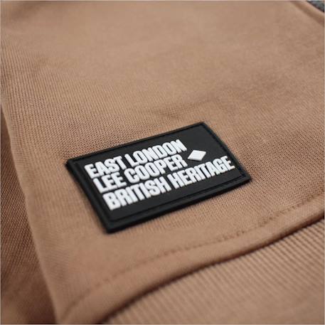 Veste sweat à capuche garçon imprimée Beige+Kaki+Marron 12 - vertbaudet enfant 
