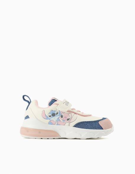 Baskets lumineuses avec imprimé stitch & angel Beige clair 1 - vertbaudet enfant 