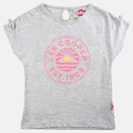 T shirt fille manches courtes Blanc+Bleu+Gris+Jaune 11 - vertbaudet enfant 
