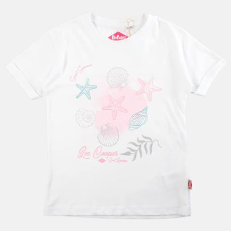 T shirt fille manches courtes Blanc 3 - vertbaudet enfant 