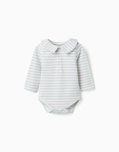 Body polo à manches longues et rayures  - vertbaudet enfant