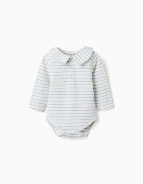 Bébé-Body polo à manches longues et rayures