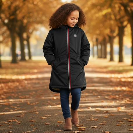 Parka fille imprimée Gris+Noir 7 - vertbaudet enfant 