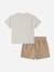 Ensemble garçon 2 pièces Beige+Vert / blanc 2 - vertbaudet enfant 