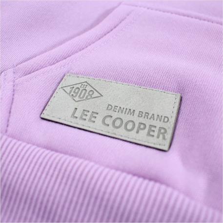 Sweat à capuche fille imprimé Blanc+Mauve 9 - vertbaudet enfant 