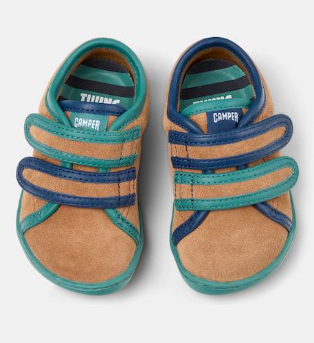 Baskets garçon cuir peu cami kids twins Marron moyen 3 - vertbaudet enfant 