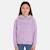 Sweat à capuche fille imprimé Blanc+Mauve 10 - vertbaudet enfant 