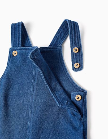 Salopette en jean avec bretelles réglables Bleu 3 - vertbaudet enfant 