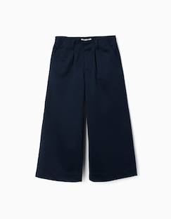-Pantalon à jambe large en maille interlock