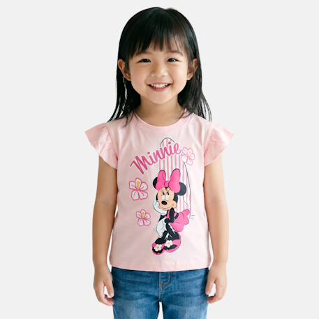 Top fille avec personnage minnie Rose+Rouge 1 - vertbaudet enfant 