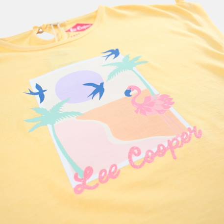 T shirt fille manches courtes Blanc+Bleu+Gris+Jaune 17 - vertbaudet enfant 