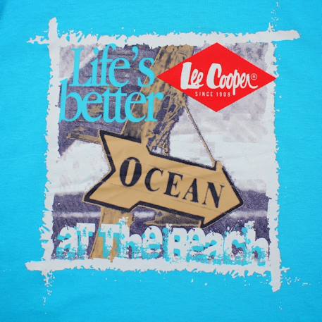 T-shirt manches courtes garçon avec imprime ocean Beige+Bleu+Marine+Orange 10 - vertbaudet enfant 